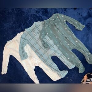 Cloud Island Kids Pajamas Set - White and Green